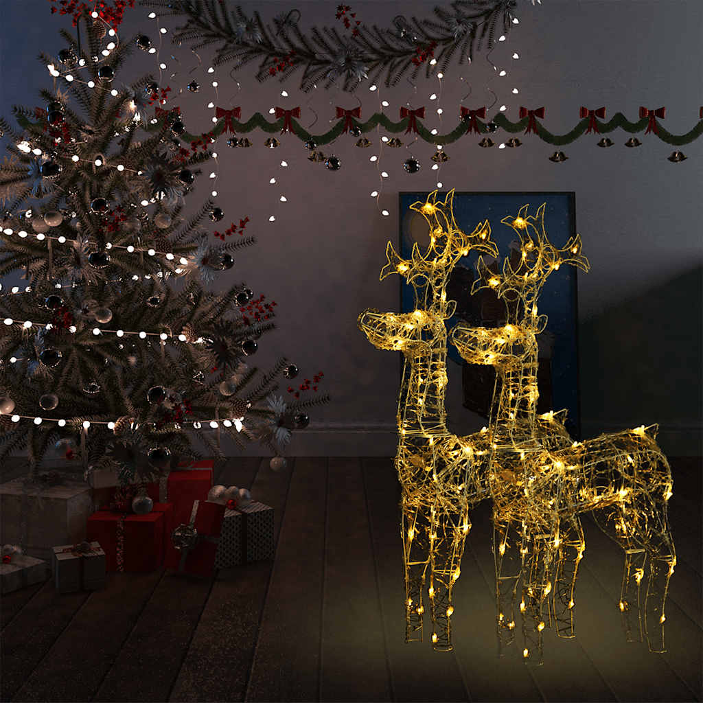 Reindeer Christmas Decoration 90 Leds Acrylic