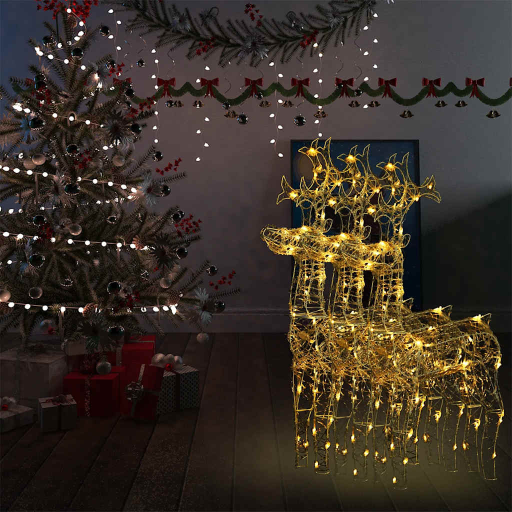 Reindeer Christmas Decoration 90 Leds Acrylic