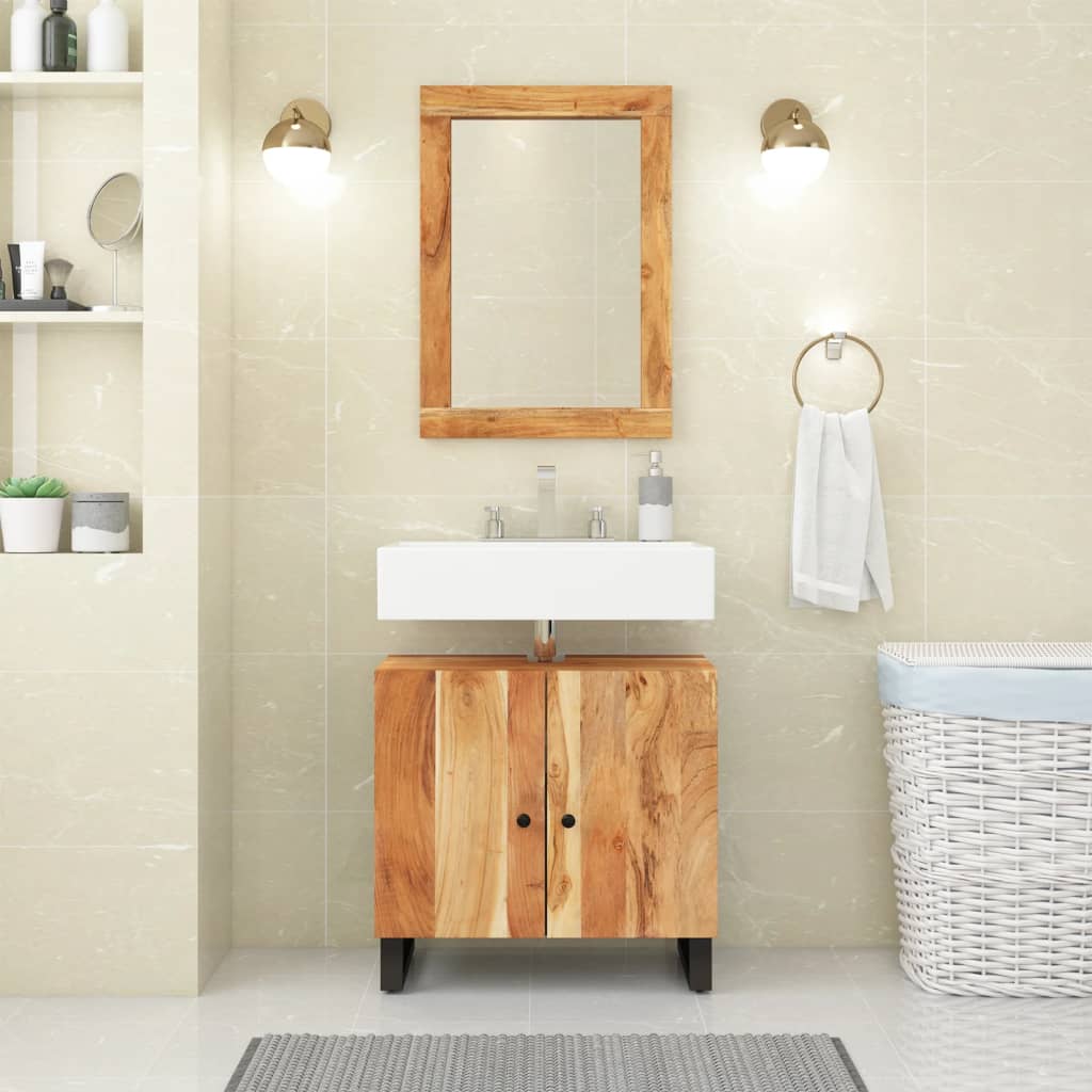 Sink Cabinet 62X33X58 Cm Solid Wood Reclaimed And Engineered Wood