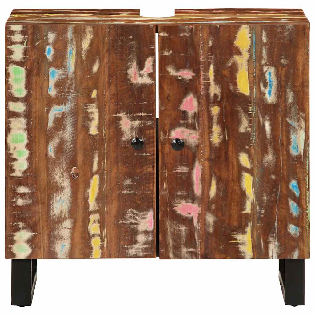 Sink Cabinet 62X33X58 Cm Solid Wood Reclaimed And Engineered Wood