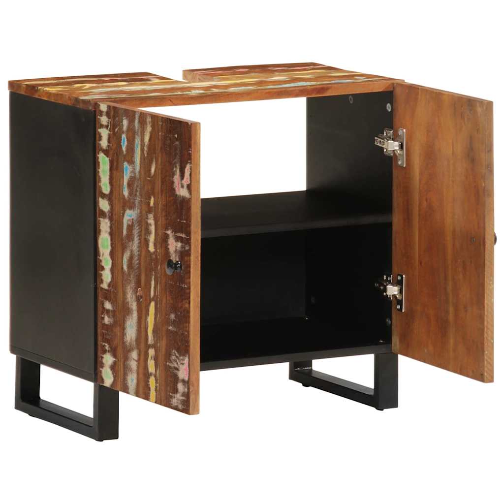 Sink Cabinet 62X33X58 Cm Solid Wood Reclaimed And Engineered Wood