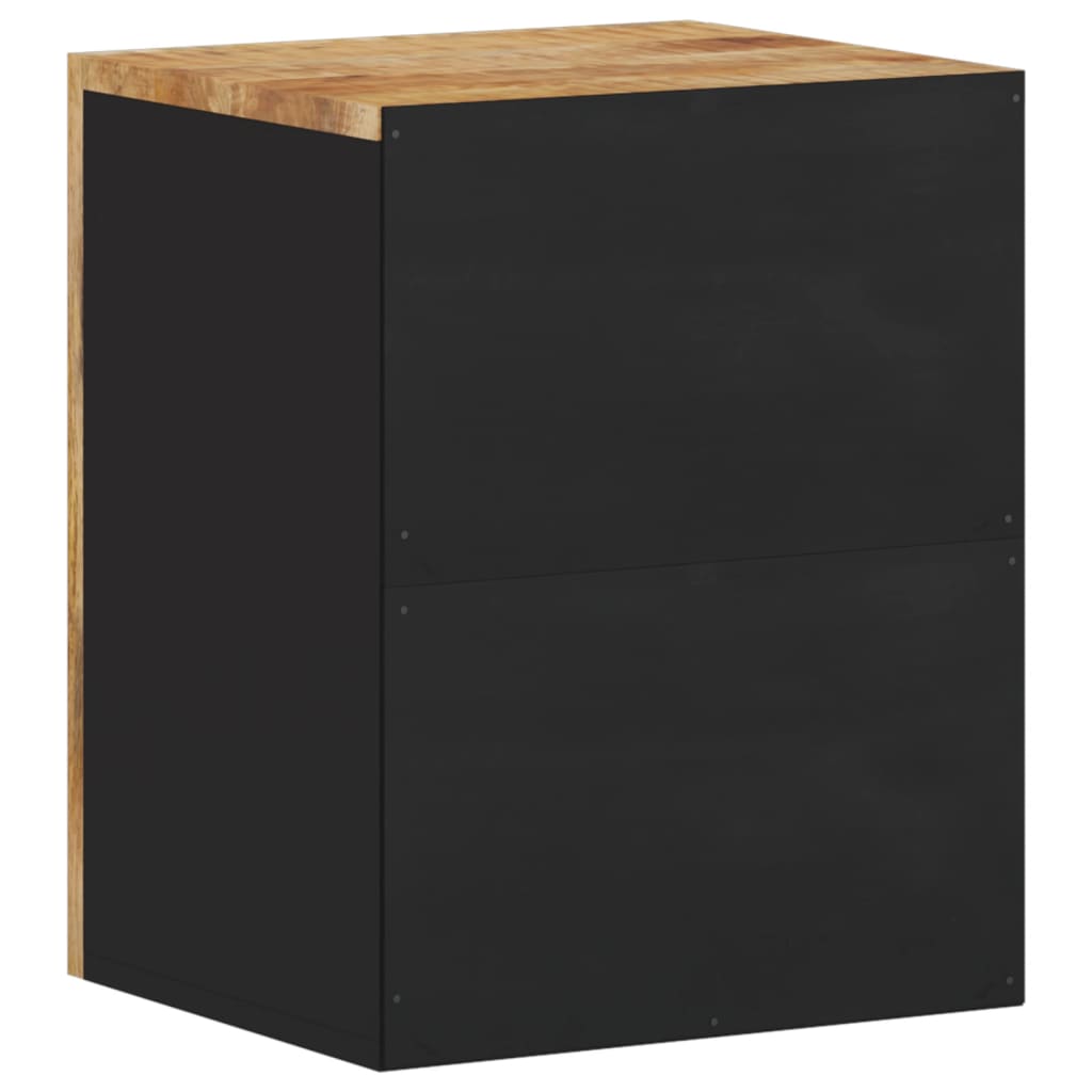 Bathroom Wall Cabinet 38X33X48 Cm Solid Wood Mango