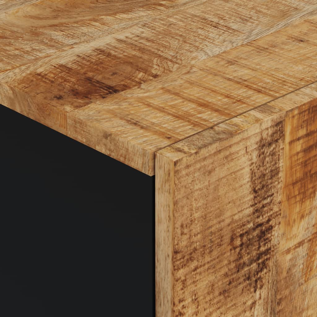 Bathroom Wall Cabinet 38X33X48 Cm Solid Wood Mango
