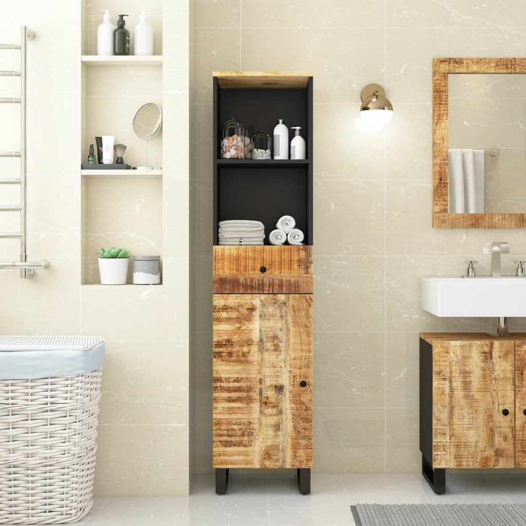 Bathroom Cabinet 38X33X160 Cm Solid Wood Reclaimed