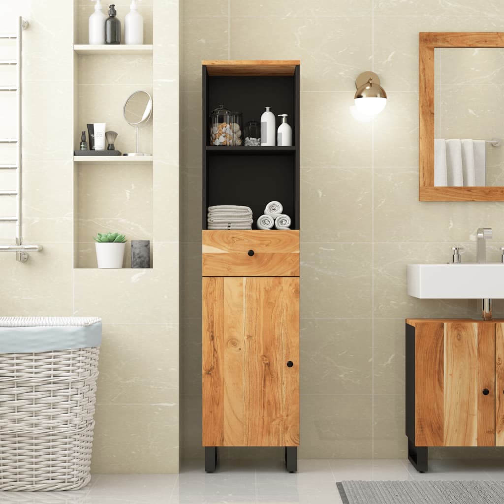Bathroom Cabinet 38X33X160 Cm Solid Wood Reclaimed