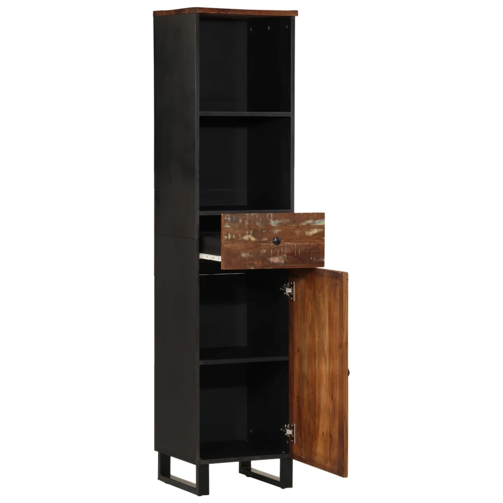 Bathroom Cabinet 38X33X160 Cm Solid Wood Reclaimed