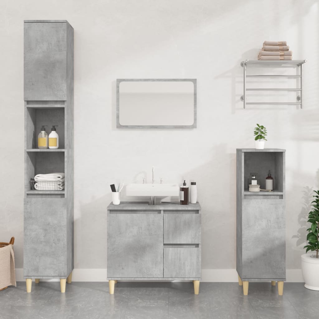 Bathroom Cabinet 30X30X100 Cm Engineered Wood