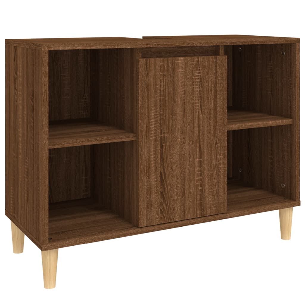 Sink Cabinet 80X33X60 Cm Engineered Wood