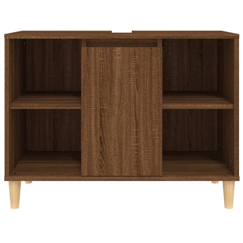 Sink Cabinet 80X33X60 Cm Engineered Wood