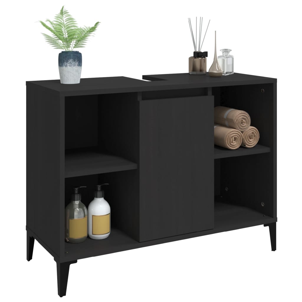 Sink Cabinet 80X33X60 Cm Engineered Wood
