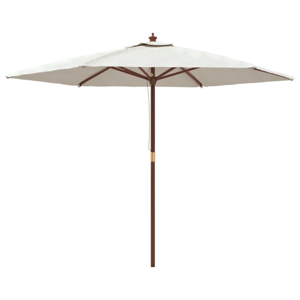 Garden Parasol With Wooden Pole 299X240 Cm