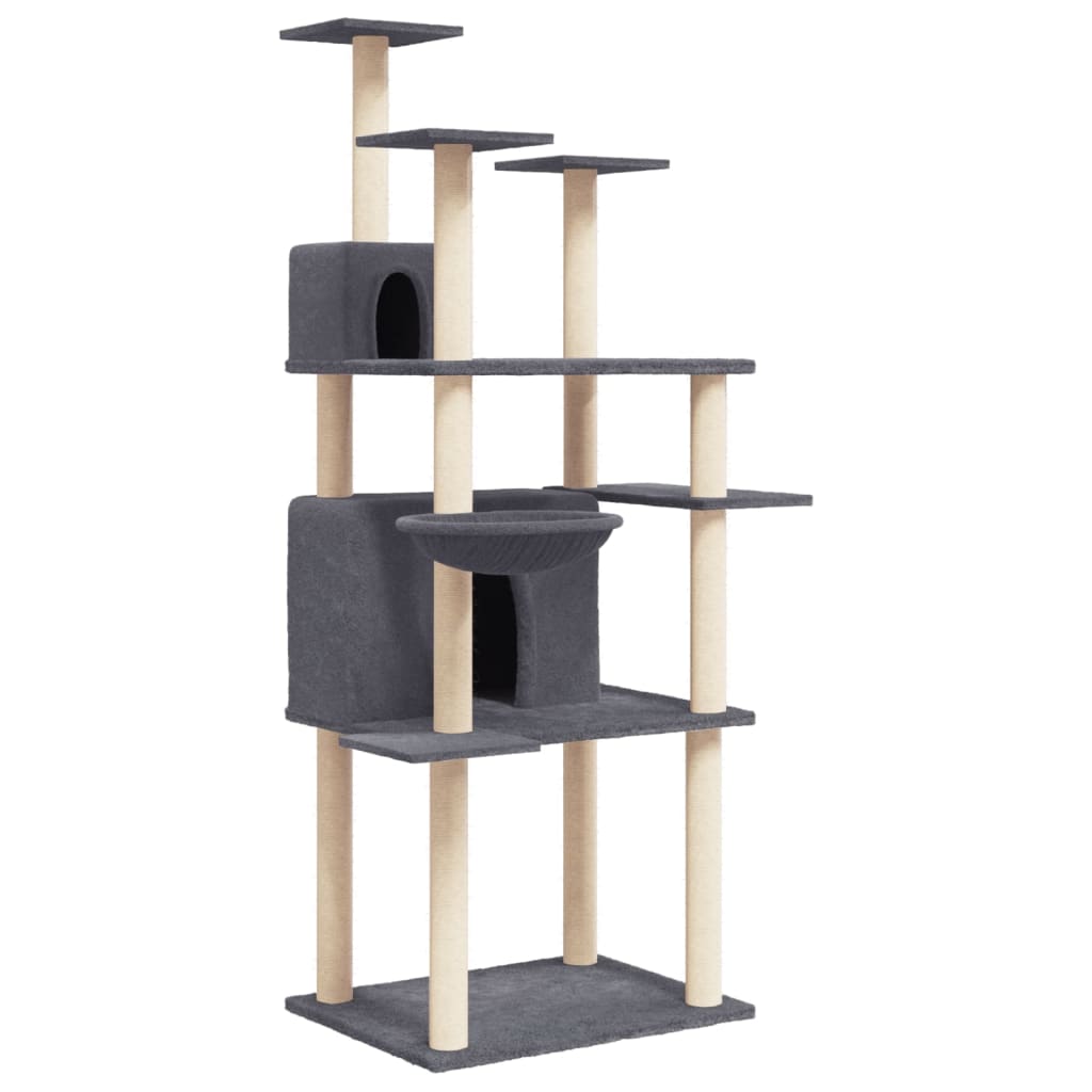 Cat Tree With Sisal Scratching Posts 166 Cm