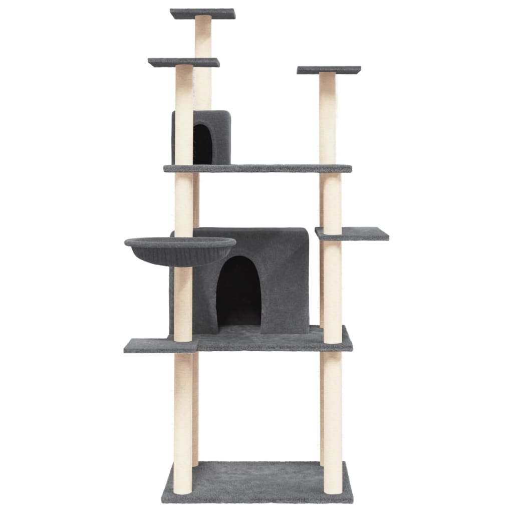 Cat Tree With Sisal Scratching Posts 166 Cm