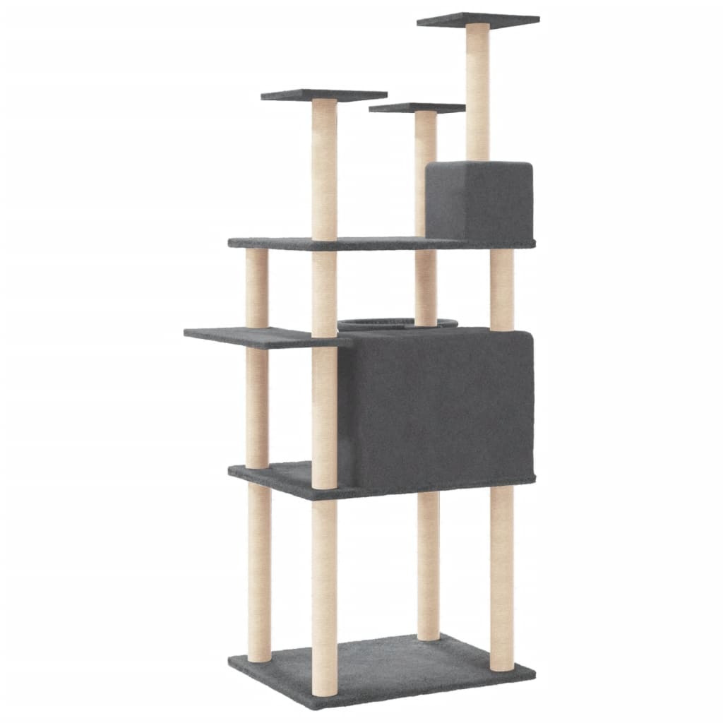 Cat Tree With Sisal Scratching Posts 166 Cm