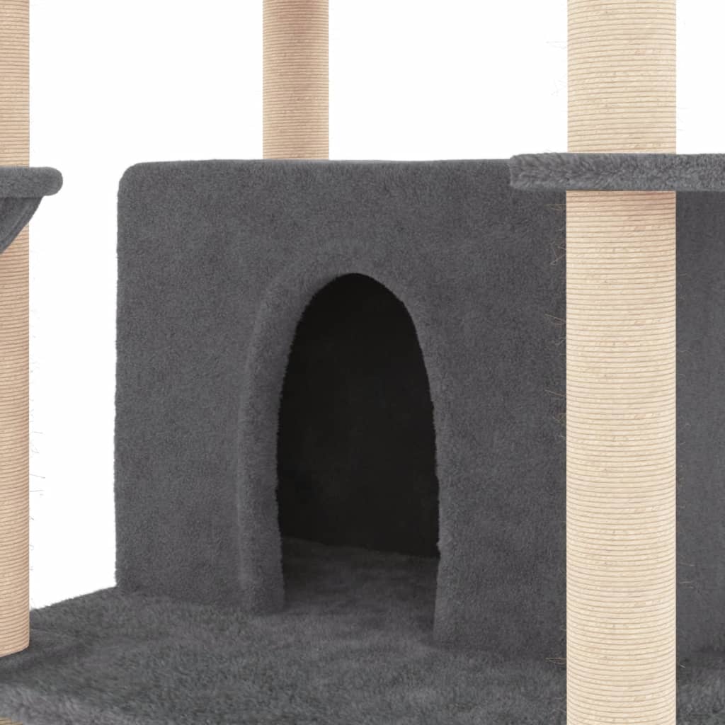 Cat Tree With Sisal Scratching Posts 166 Cm