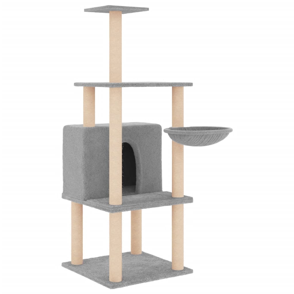 Cat Tree With Sisal Scratching Posts 132 Cm