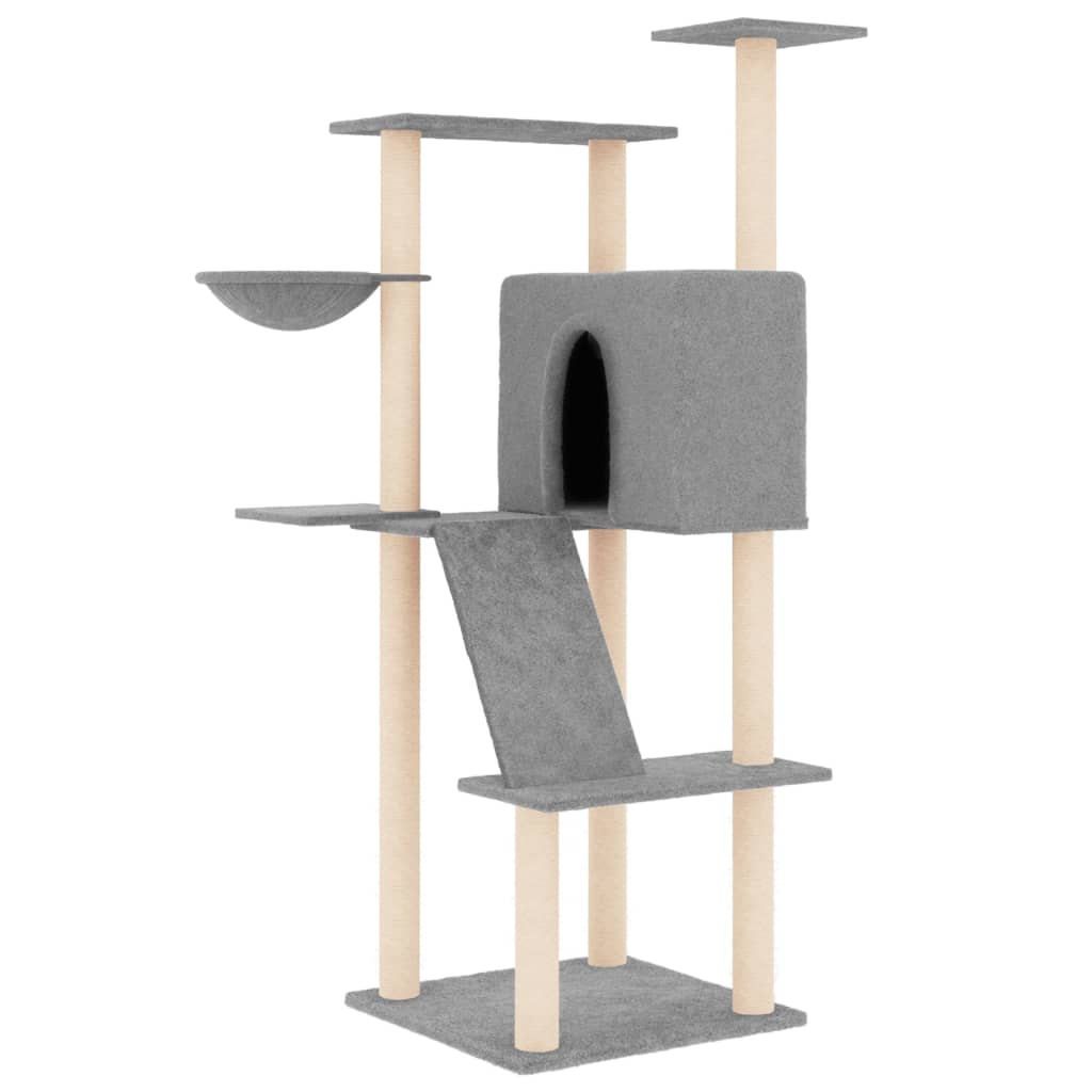 Cat Tree With Sisal Scratching Posts 143 Cm