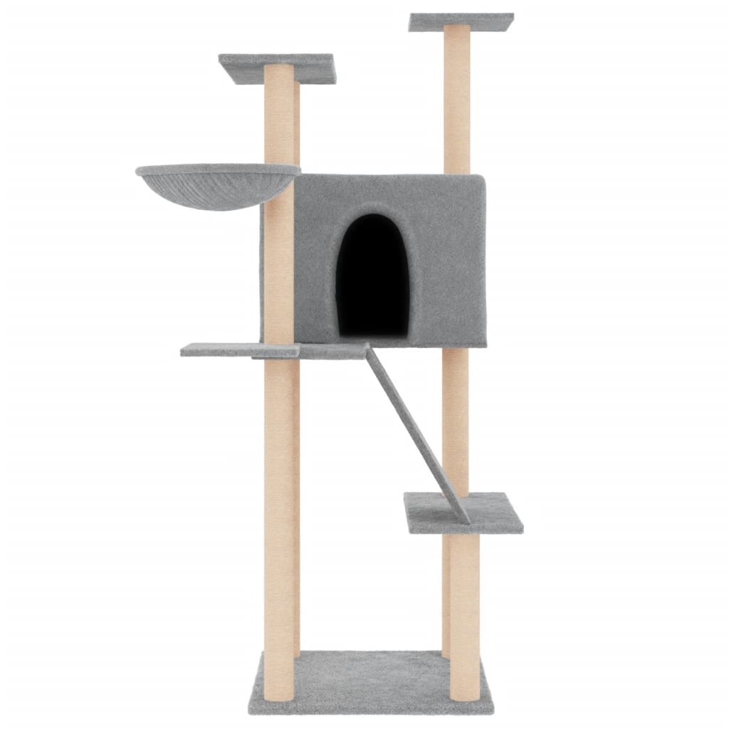 Cat Tree With Sisal Scratching Posts 143 Cm
