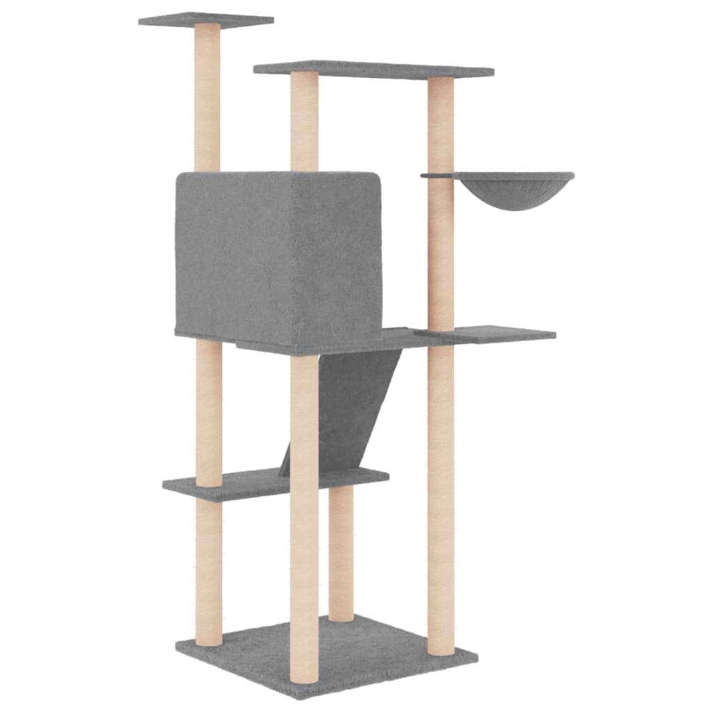 Cat Tree With Sisal Scratching Posts 143 Cm