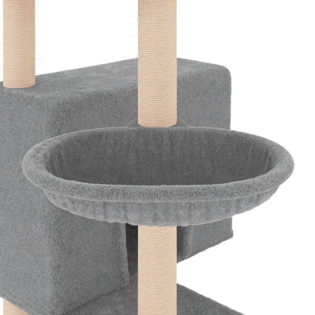 Cat Tree With Sisal Scratching Posts 143 Cm