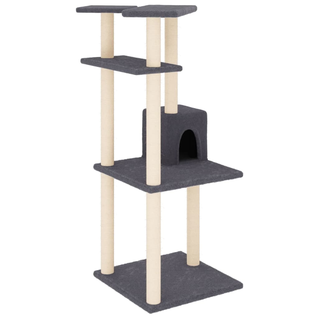 Cat Tree With Sisal Scratching Posts 123 Cm