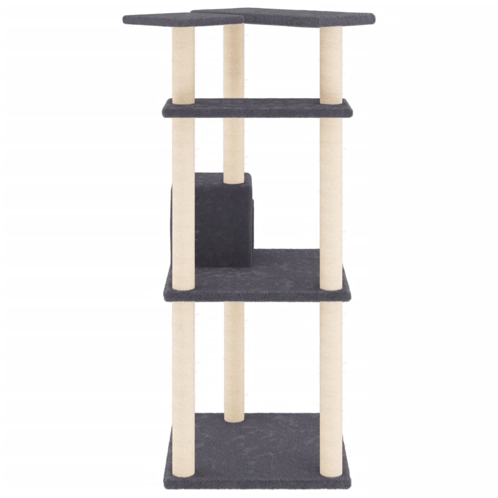 Cat Tree With Sisal Scratching Posts 123 Cm