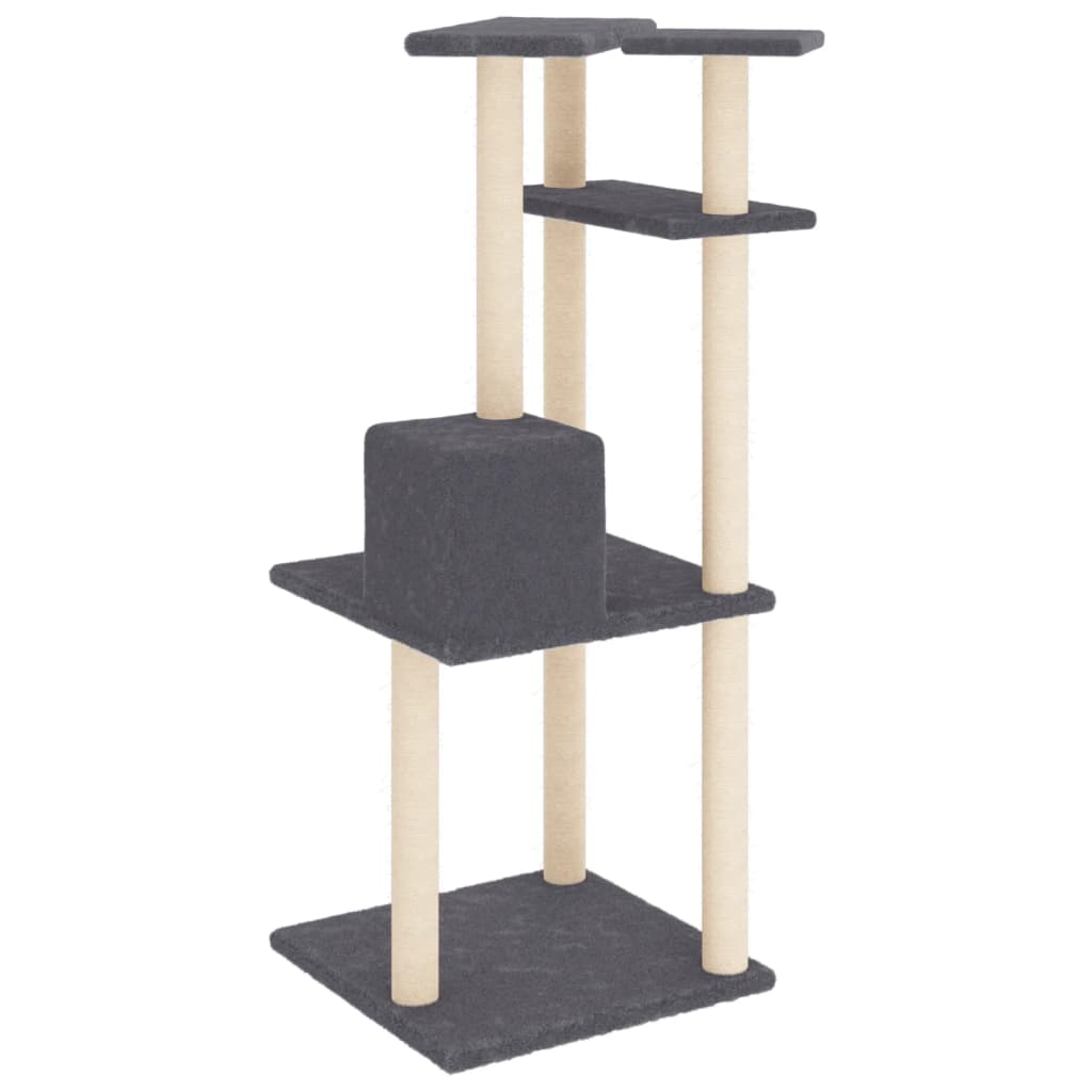 Cat Tree With Sisal Scratching Posts 123 Cm