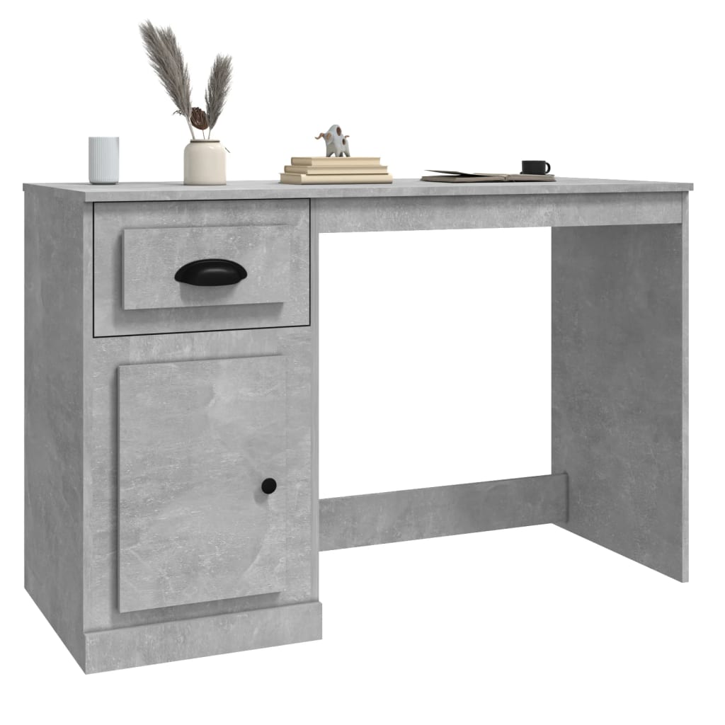 Desk With Drawer 115X50X75 Cm Engineered Wood