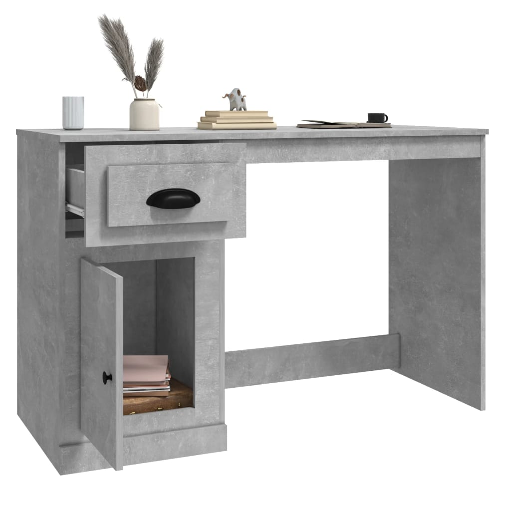 Desk With Drawer 115X50X75 Cm Engineered Wood