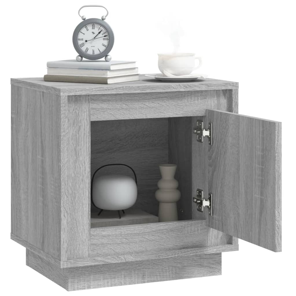 Bedside Cabinet 44X35X45 Cm Engineered Wood