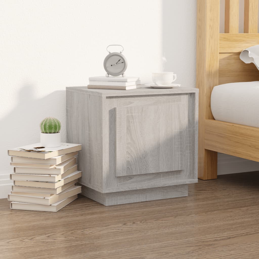 Bedside Cabinet 44X35X45 Cm Engineered Wood