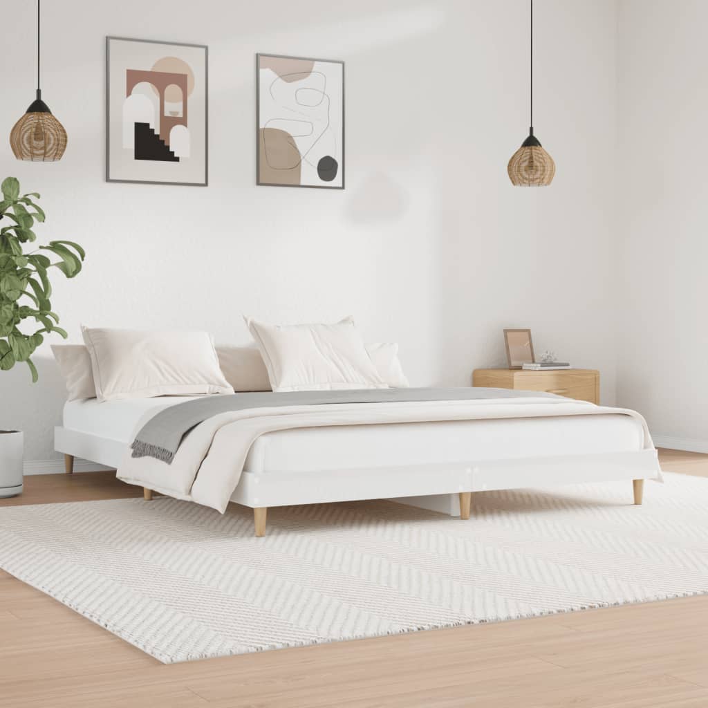 Bed Frame Without Mattress Single Engineered Wood