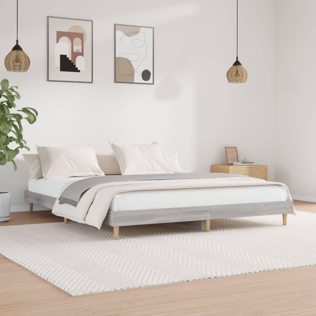 Bed Frame Without Mattress Single Engineered Wood