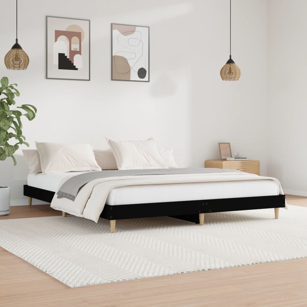 Bed Frame Without Mattress Single Engineered Wood