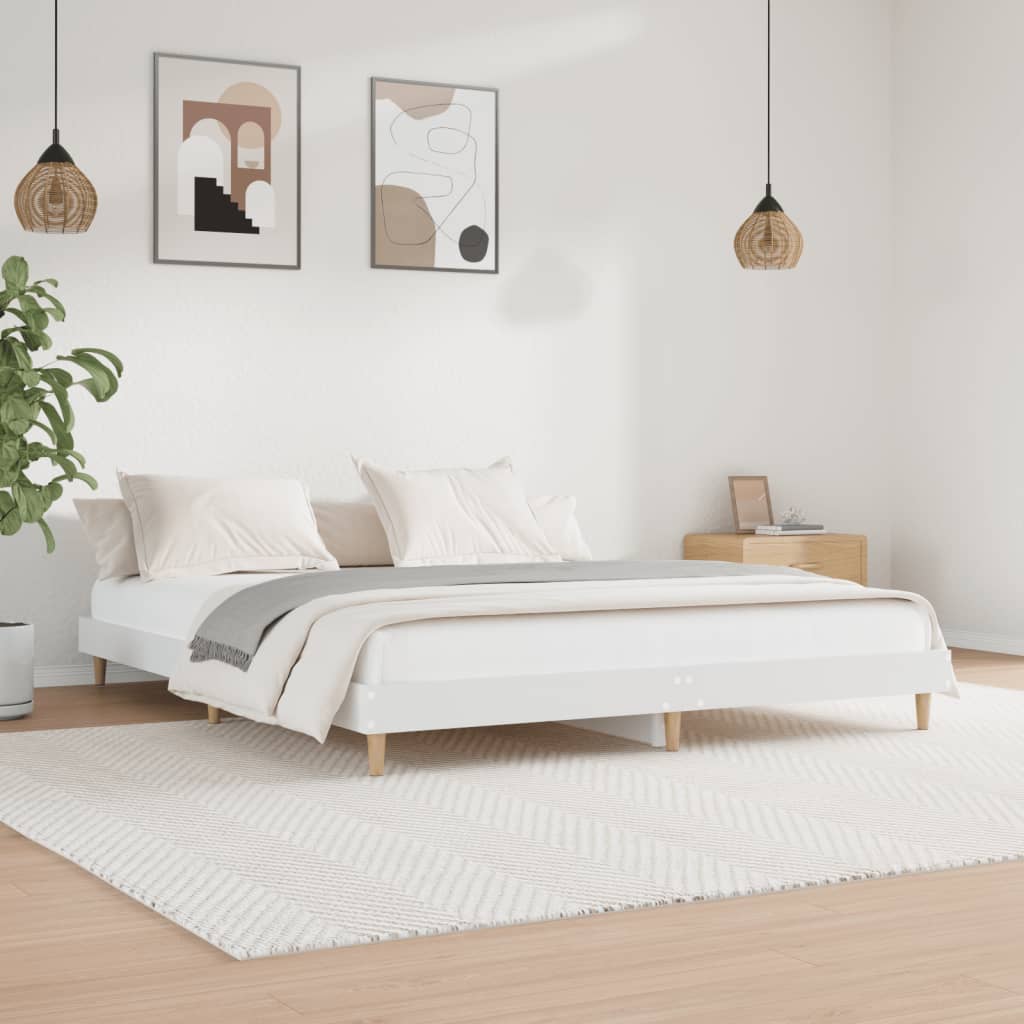 Bed Frame Without Mattress Single Engineered Wood