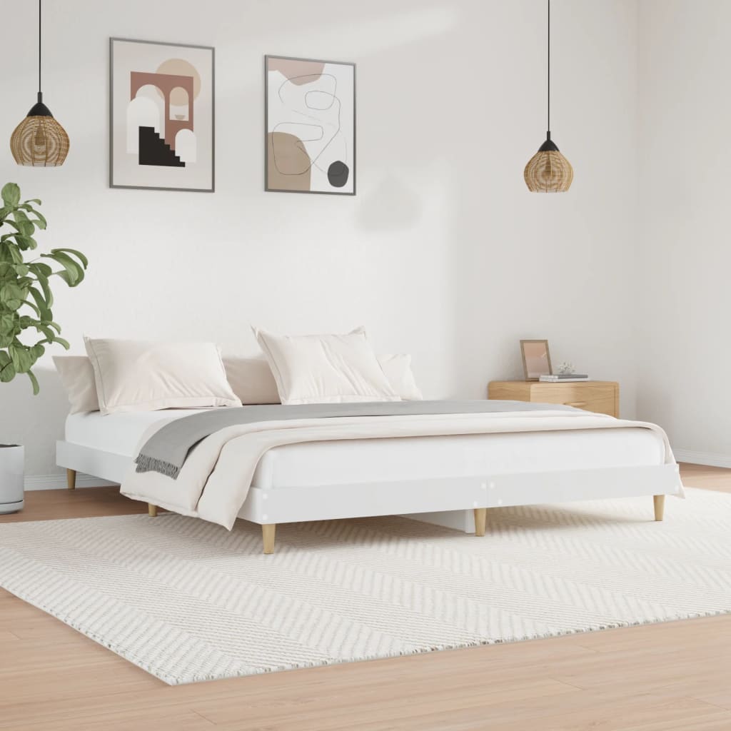 Bed Frame Without Mattress Single Engineered Wood
