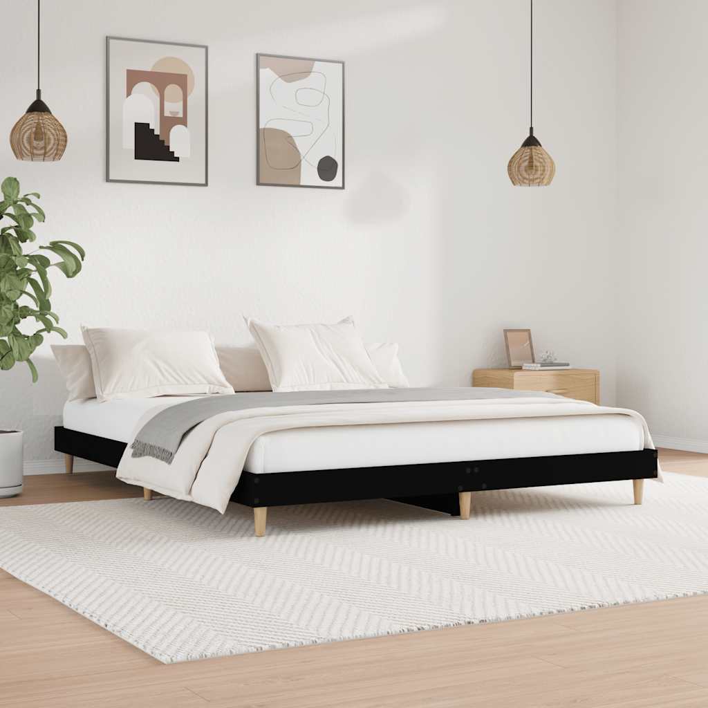 Bed Frame Without Mattress Single Engineered Wood