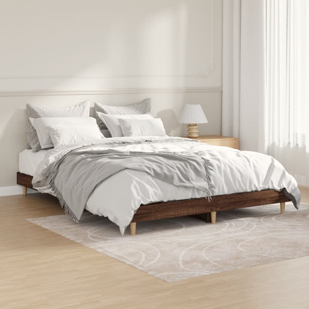 Bed Frame Without Mattress Single Engineered Wood