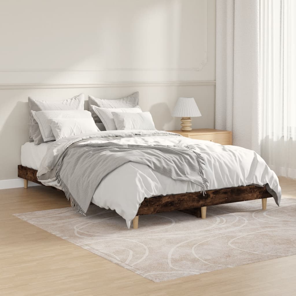 Bed Frame Without Mattress Single Engineered Wood