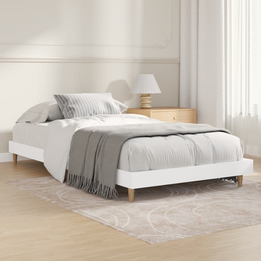 Bed Frame Without Mattress Single Engineered Wood