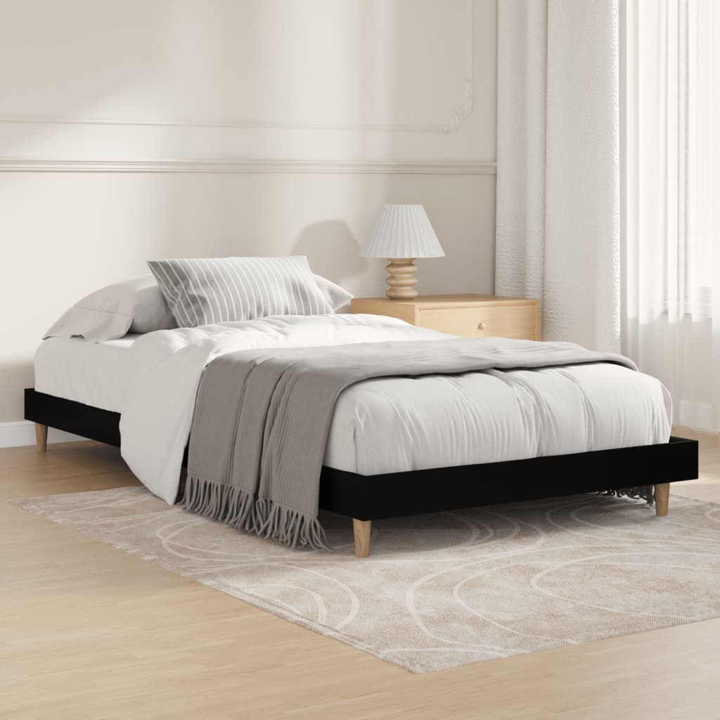 Bed Frame Without Mattress Single Engineered Wood