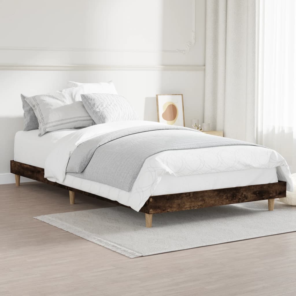 Bed Frame Without Mattress Single Engineered Wood