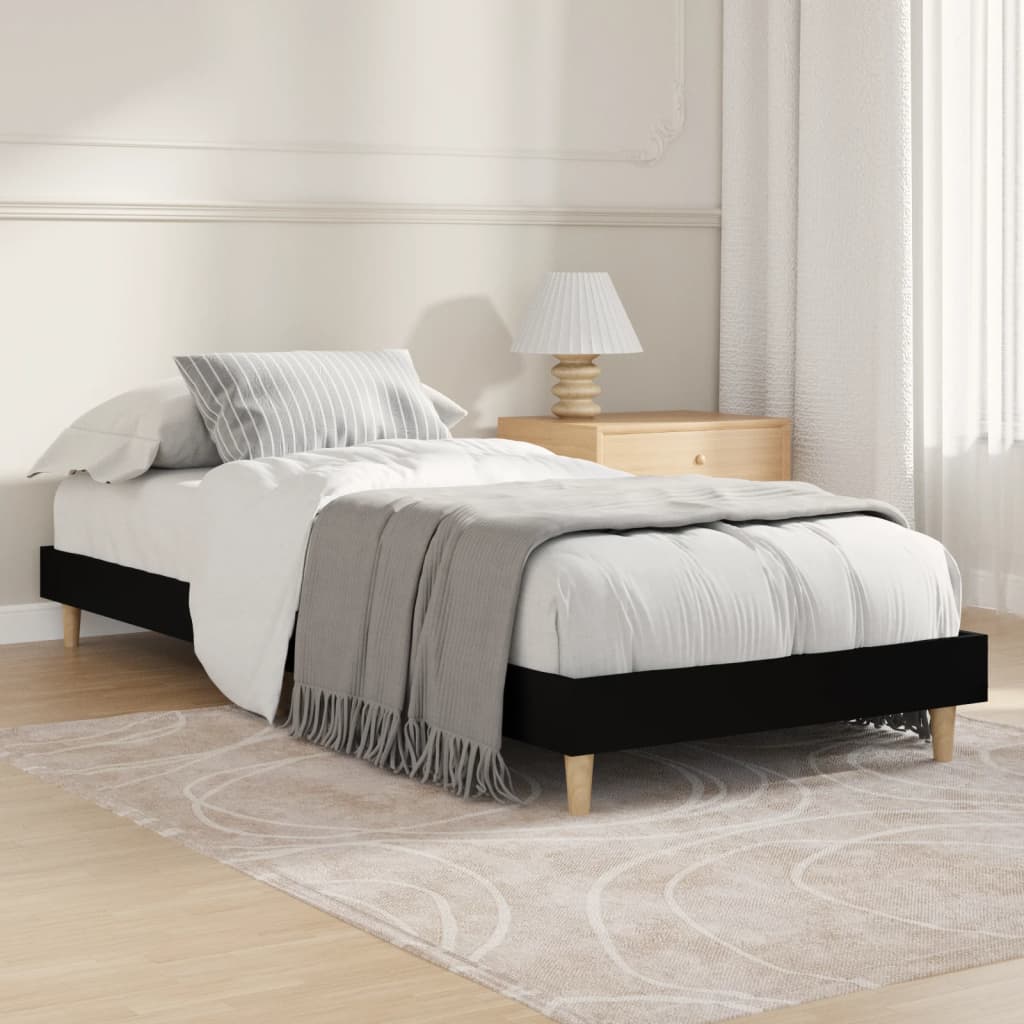 Bed Frame Without Mattress Single Engineered Wood