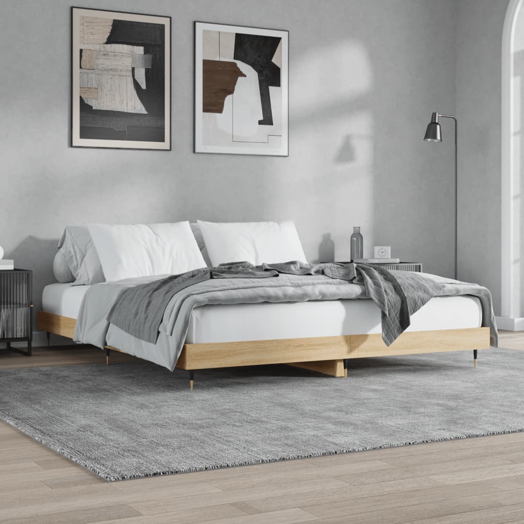 Bed Frame Without Mattress Engineered Wood