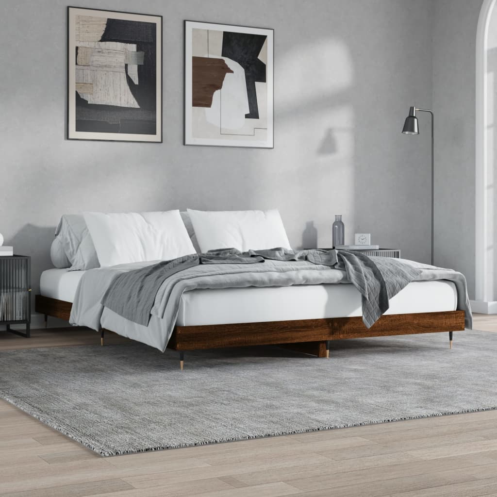 Bed Frame Without Mattress Engineered Wood