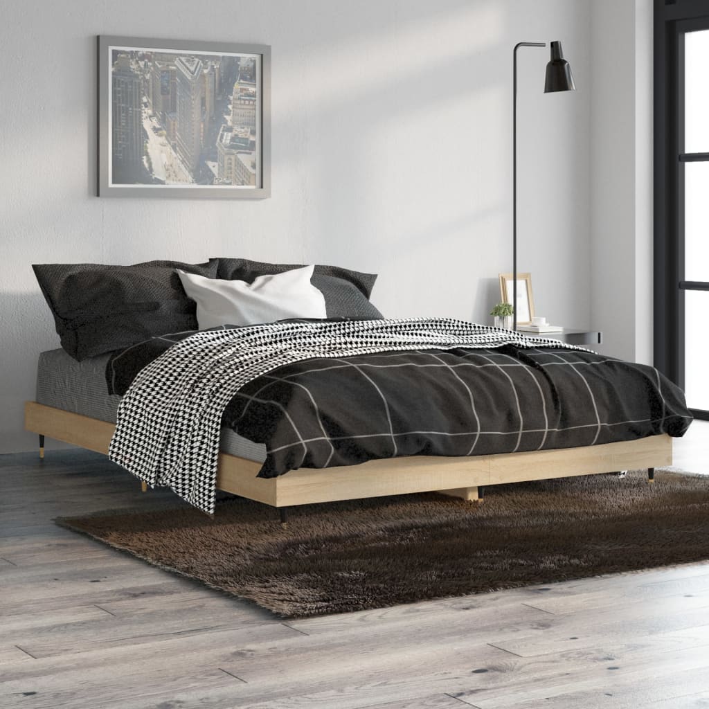 Bed Frame Without Mattress Engineered Wood