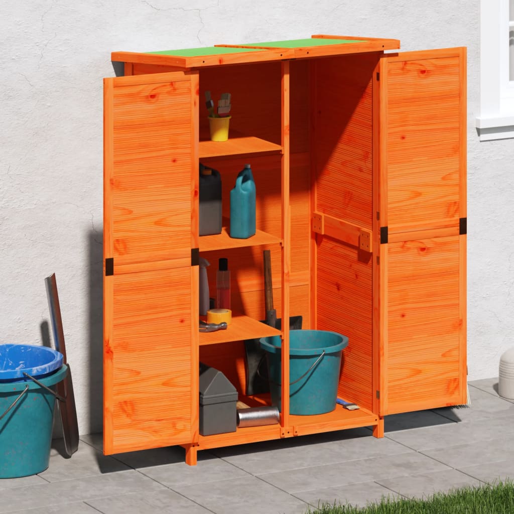 Garden Tool Shed 83X57X140 Cm Solid Wood Pine