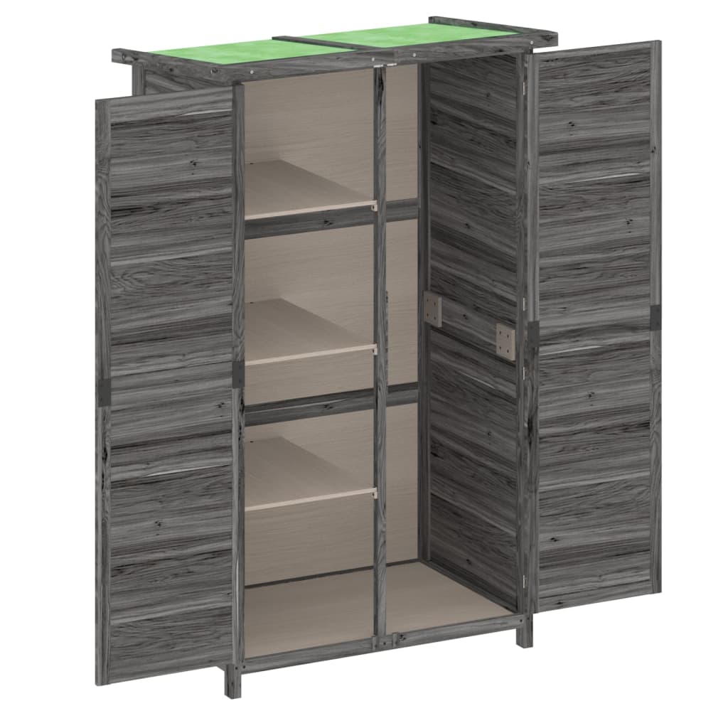 Garden Tool Shed 83X57X140 Cm Solid Wood Pine