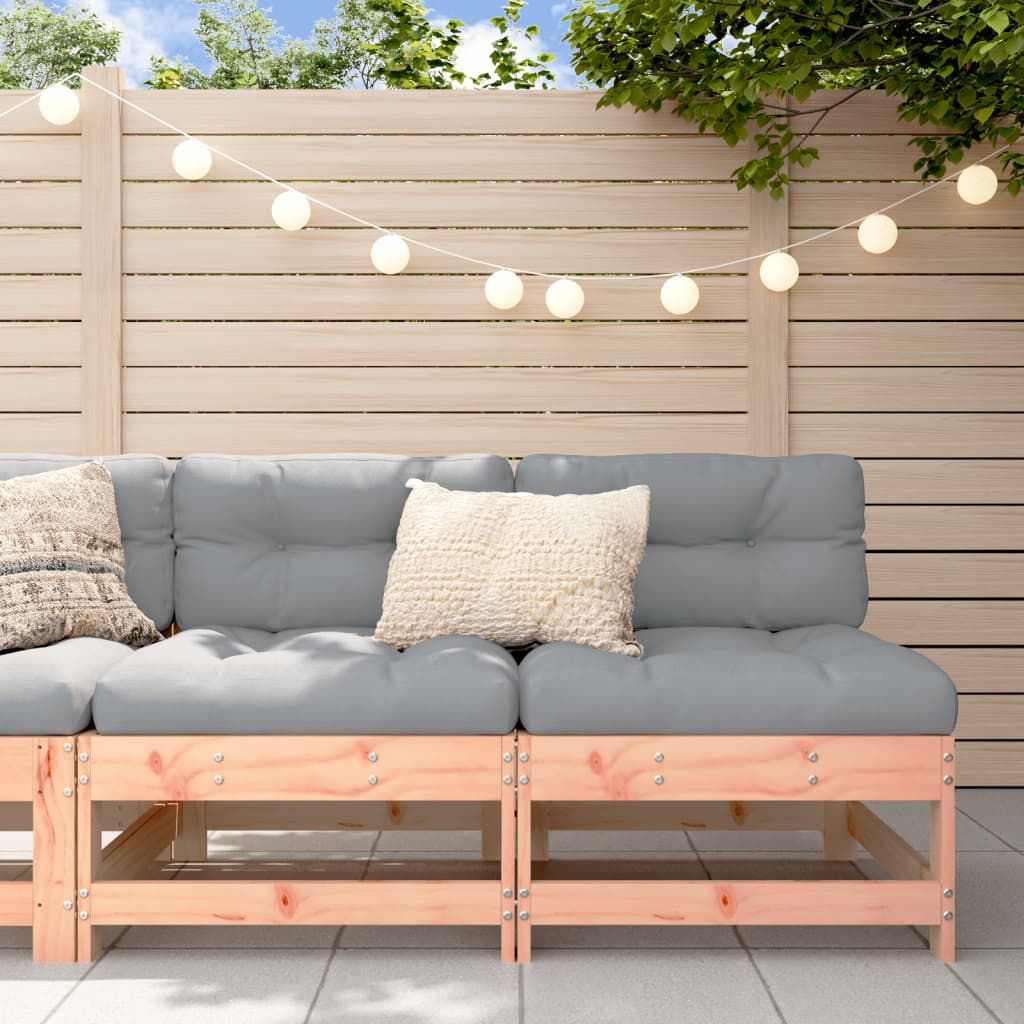 3 Piece Garden Lounge Set With Cushions Solid Wood