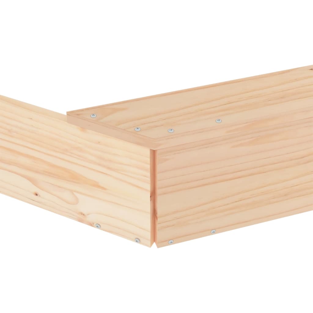 Sandbox With Seats Octagon Solid Wood Pine